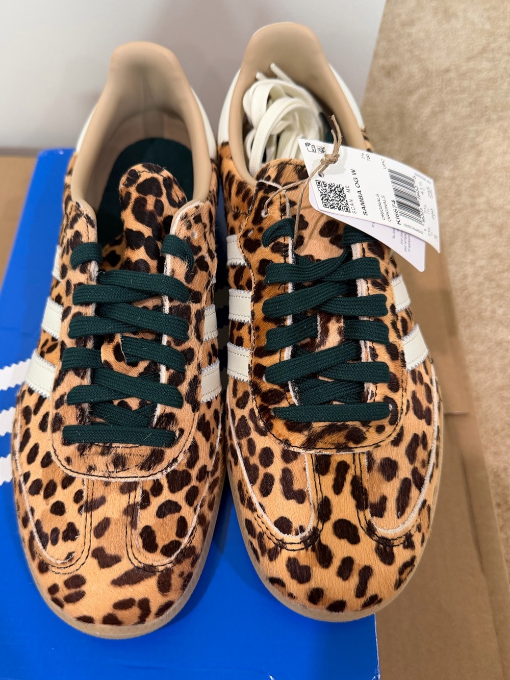 adidas Samba OG W Leopard Print Size 9 NIB Brand New